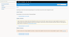 Desktop Screenshot of eedocs.expressionengine.com